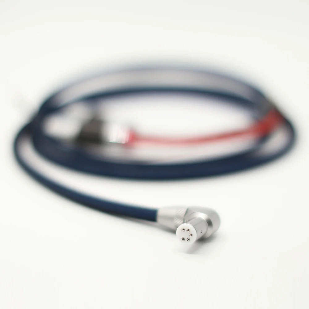 1 шт. Hi Fi аудио 5 контактов на разъем XLR 5N OFC медный посеребренный кабель тонарма Phono