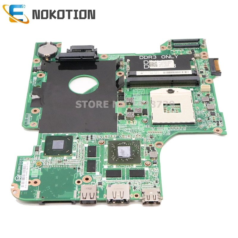 Материнская плата NOKOTION для ноутбука Dell Inspiron 14R N4110 HM67 HD6630M 1 ГБ DAV02AMB8F1 материнская CN