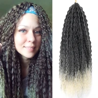 afro kinky curly brazilian braids crochet hair 20 inch marly hair afro twist crochet braiding hair extension ombre black blonde