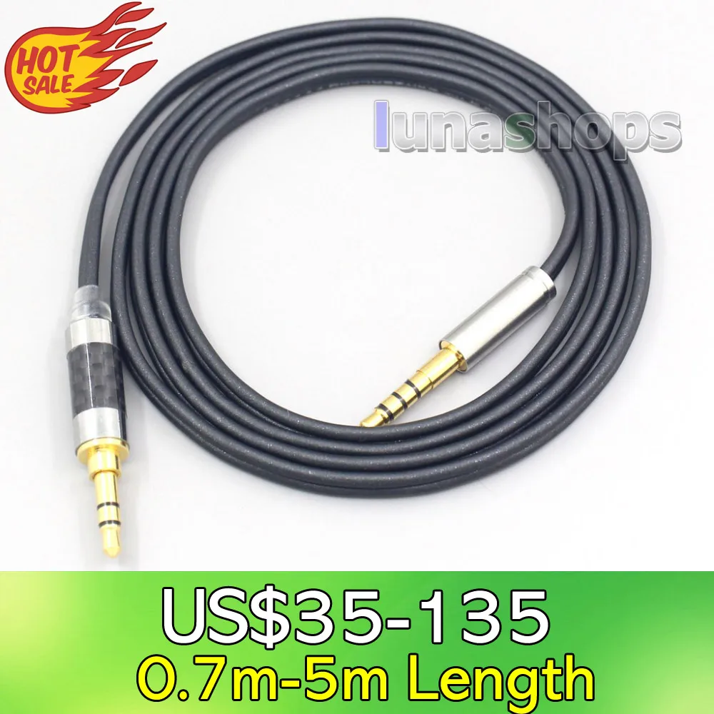 

LN007127 Black 99% Pure PCOCC Earphone Cable For Audio Technica msr7 sr5 ar3 ar5bt Fidelio X1 X2 F1 L2 L2BO X1S X2HR M2BT