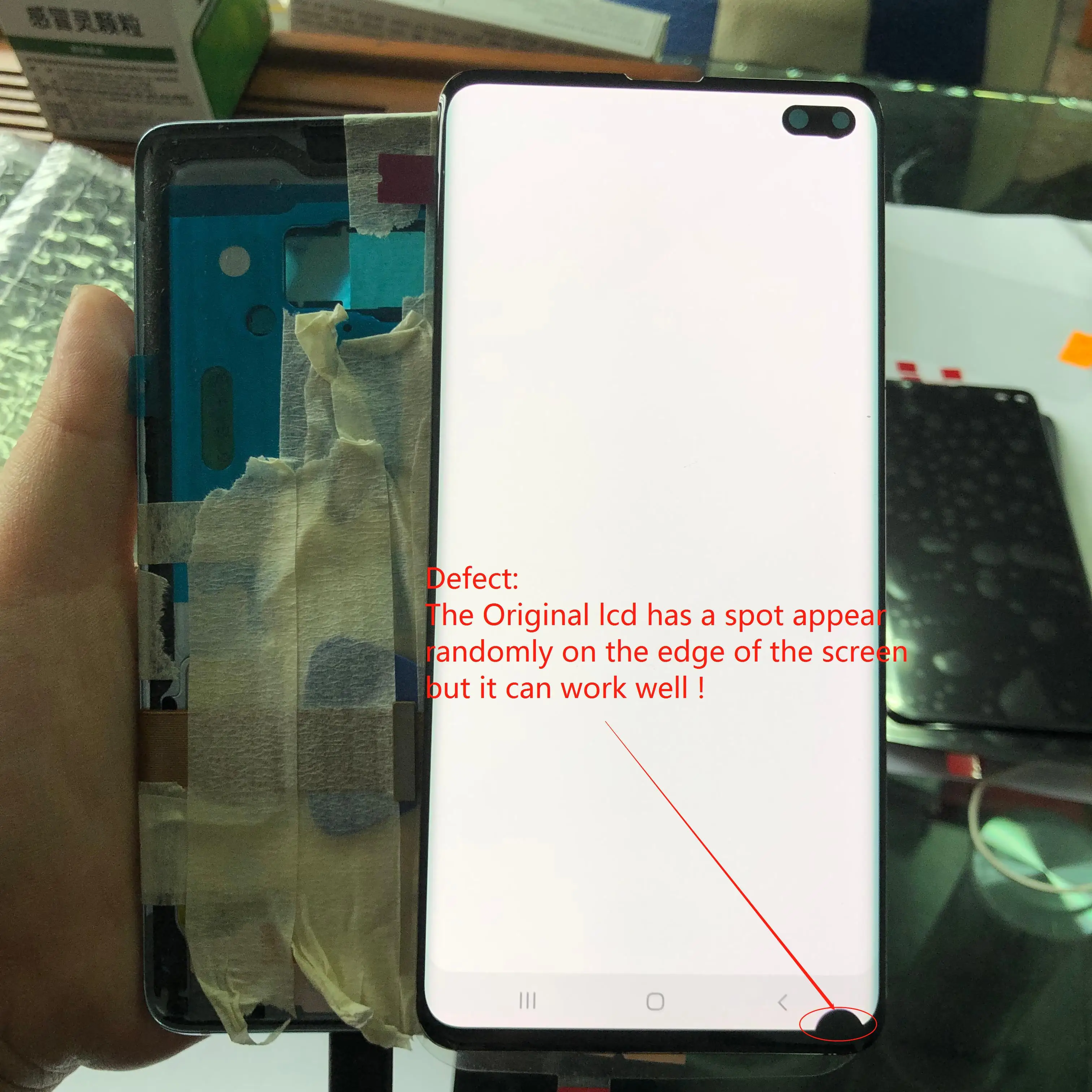 ЖК дисплей для SAMSUNG Galaxy S10 Plus G975 G975F с дигитайзером сенсорного экрана в сборе