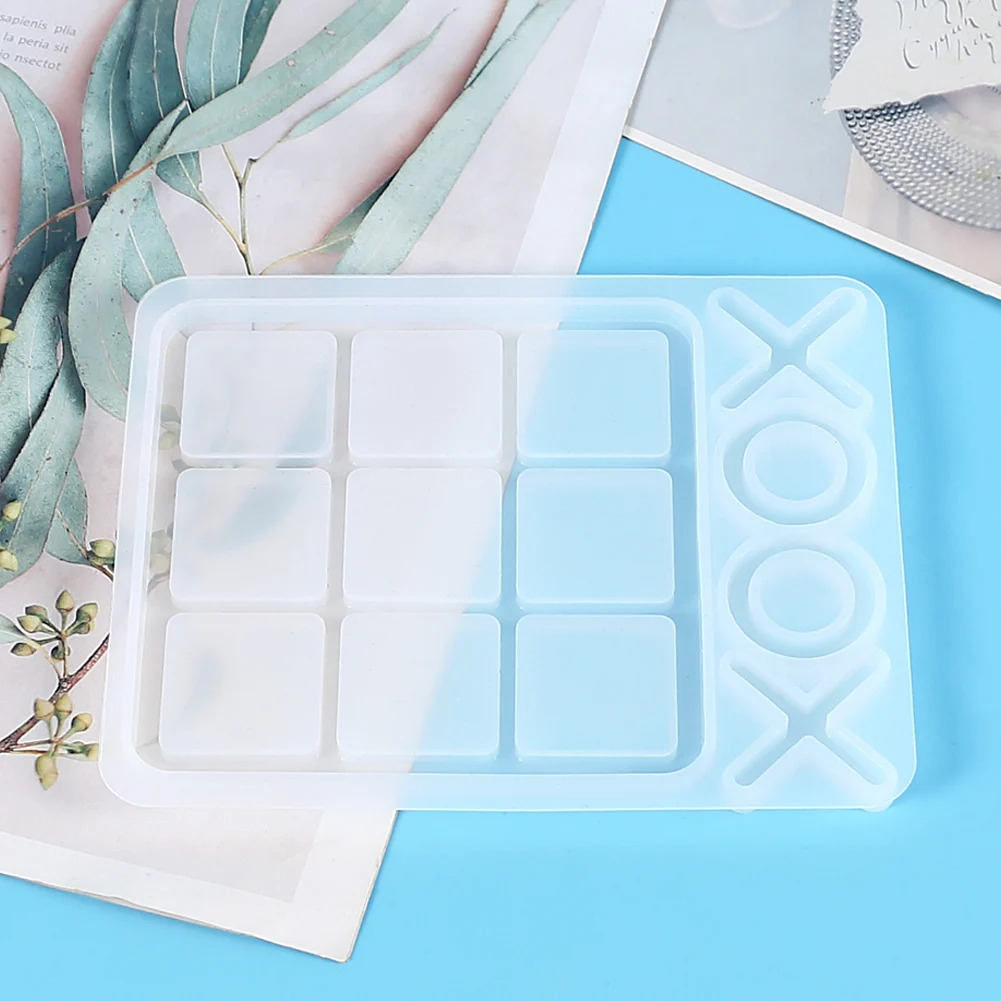 Настольная игра Tic Tac силиконовая форма из смолы шахматная доска X O сделай сам