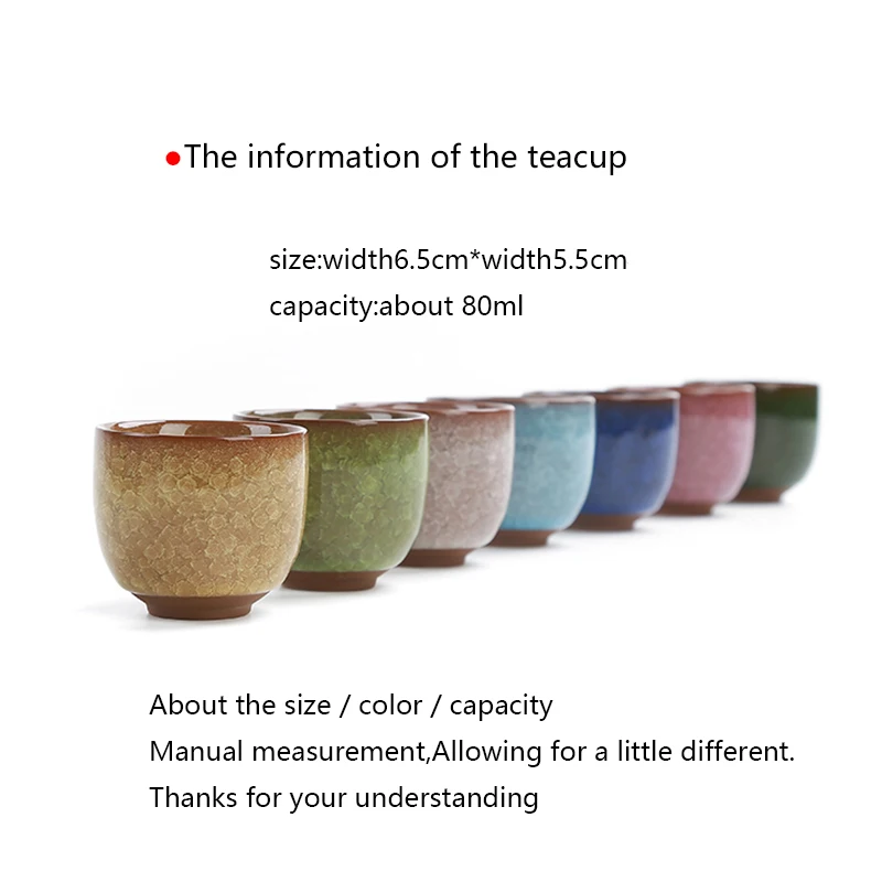 Tea Cup 80ml Ceramic Purple Clay Teacup Container Pu'er Tea Bowl Master Cup Water Cups Teaware Drinkware Crafts Decor Gift Box