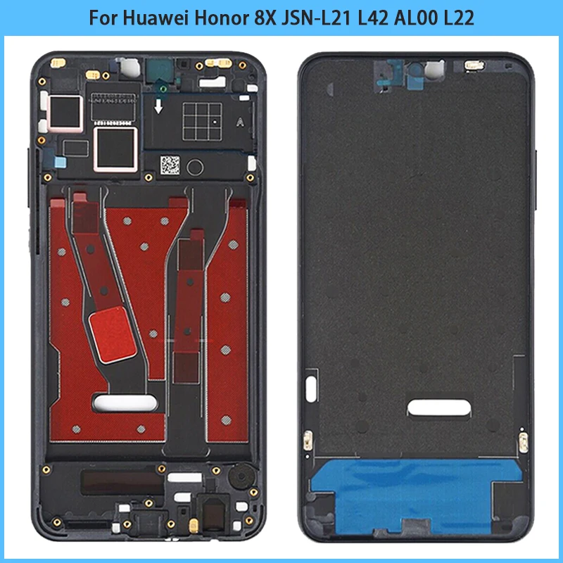 

For Huawei Honor 8X JSN-L21 L42 AL00 L22 Middle Frame Housing Front Bezel Faceplate LCD Supporting Metal Front Frame Replace