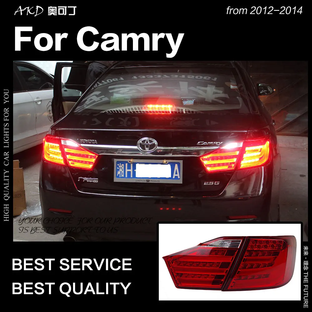 AKD автомобильный Стайлинг для Toyota Camry задние фонари 2012 2014 V50 светодиодная задняя