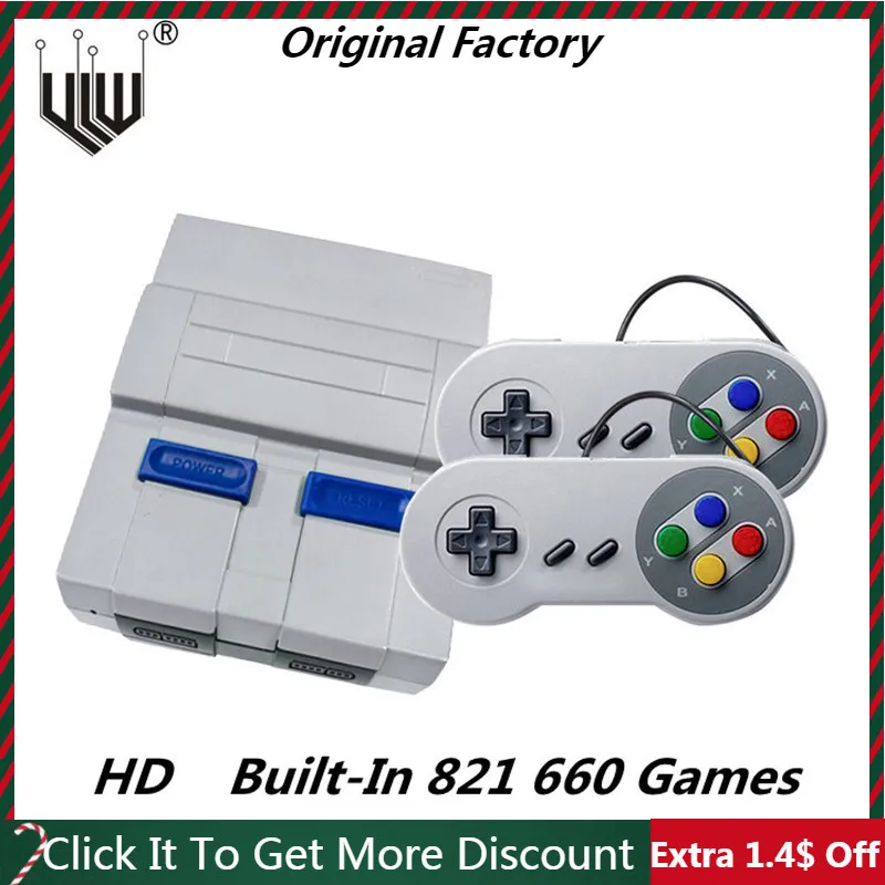 

HD Mini Retro Video Game Player Built In 821 660 Games AV TV Handheld Classic Game Console Controller Kids Toys Christmas Gift