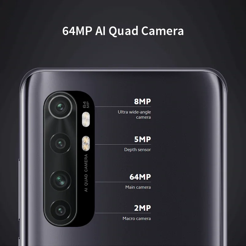 Оригинальная глобальная версия Xiaomi Mi Note 10 Lite 64 Гб мп камера 6 47 &quotAMOLED экран NFC
