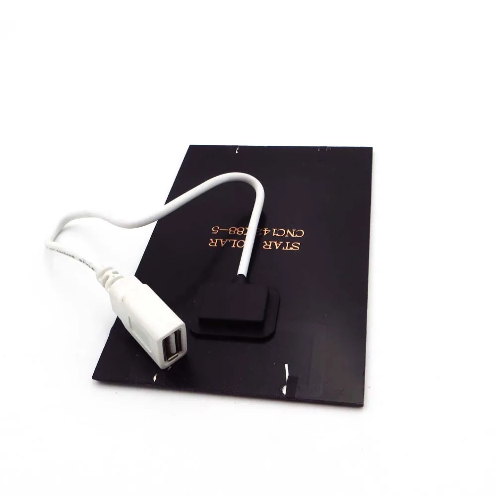 5 в 2 Вт солнечная панель с проводом мини батарея Стандартный эпоксидный