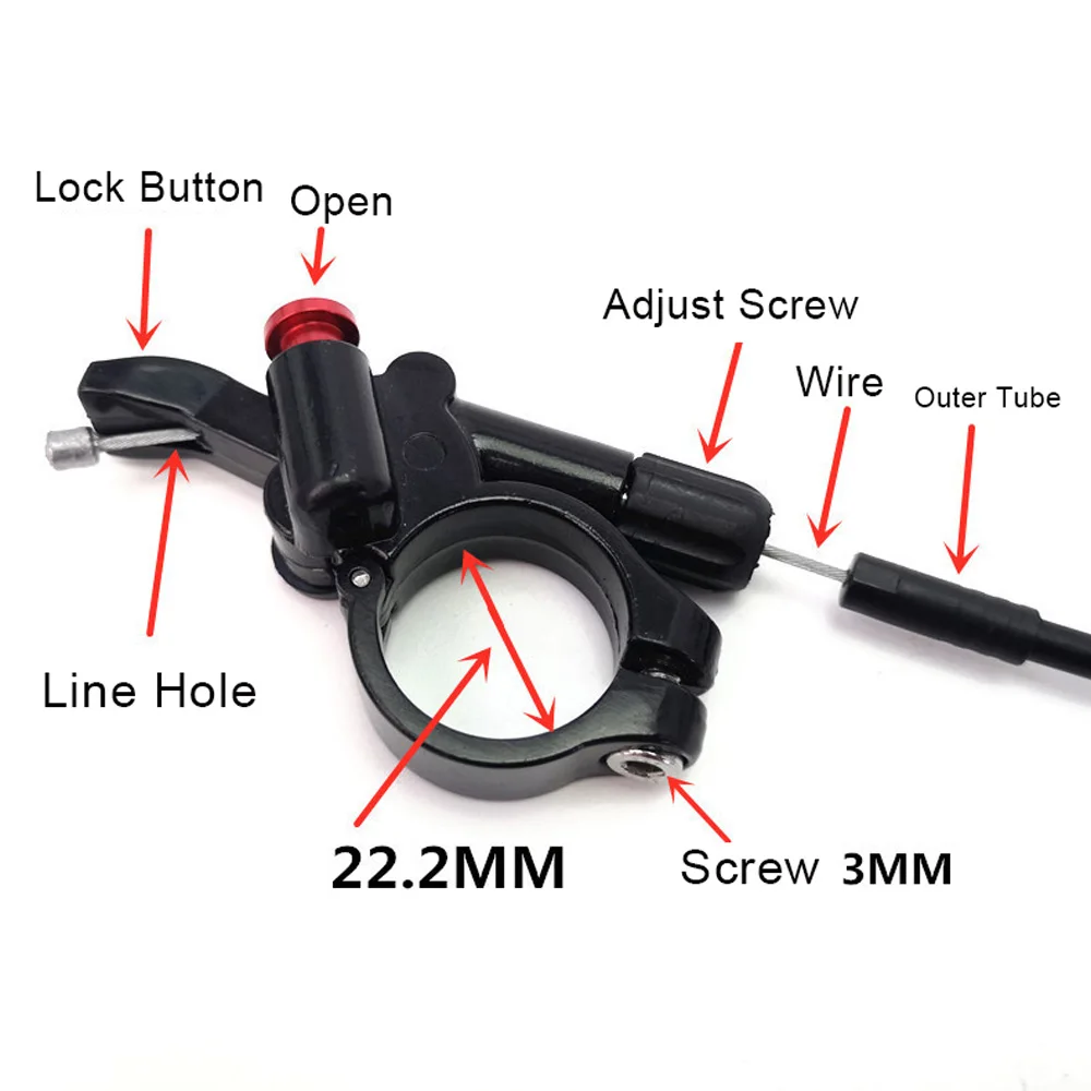 

Bike Fork Remote Lock Lever Bicycle Front Fork Remoting Lever with Wire Tube MTB Bicycle Mountain Bike Fork straight tapered