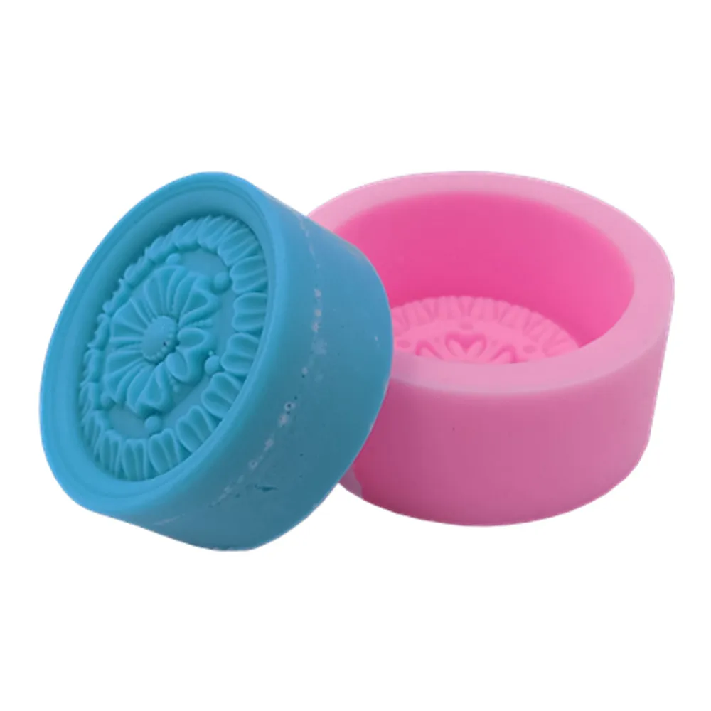 Круглая форма для мыла ручной работы популярная классическая из пищевого