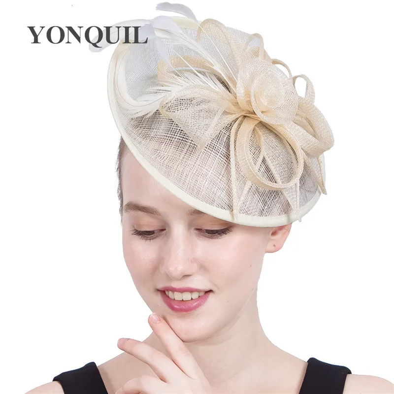 Женская шляпка с вуалью и перьями для торжественных случаев подарок матери| |