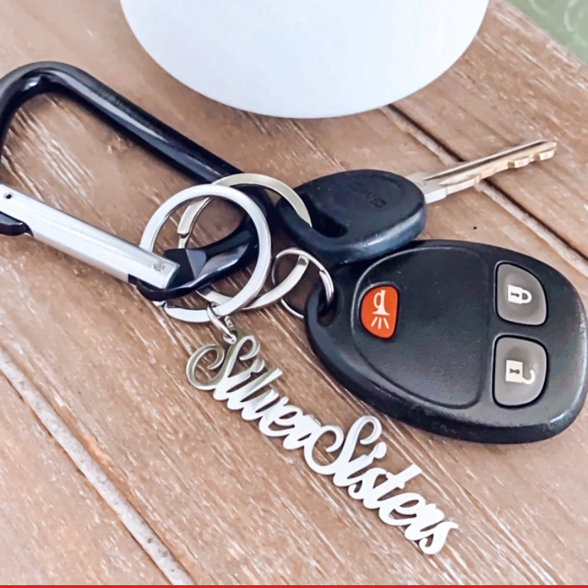 

Personalized Custom Name Letter Keyring Unique Stainless Steel Key Chain Unisex Customized Keychain Personalized Car Accessories