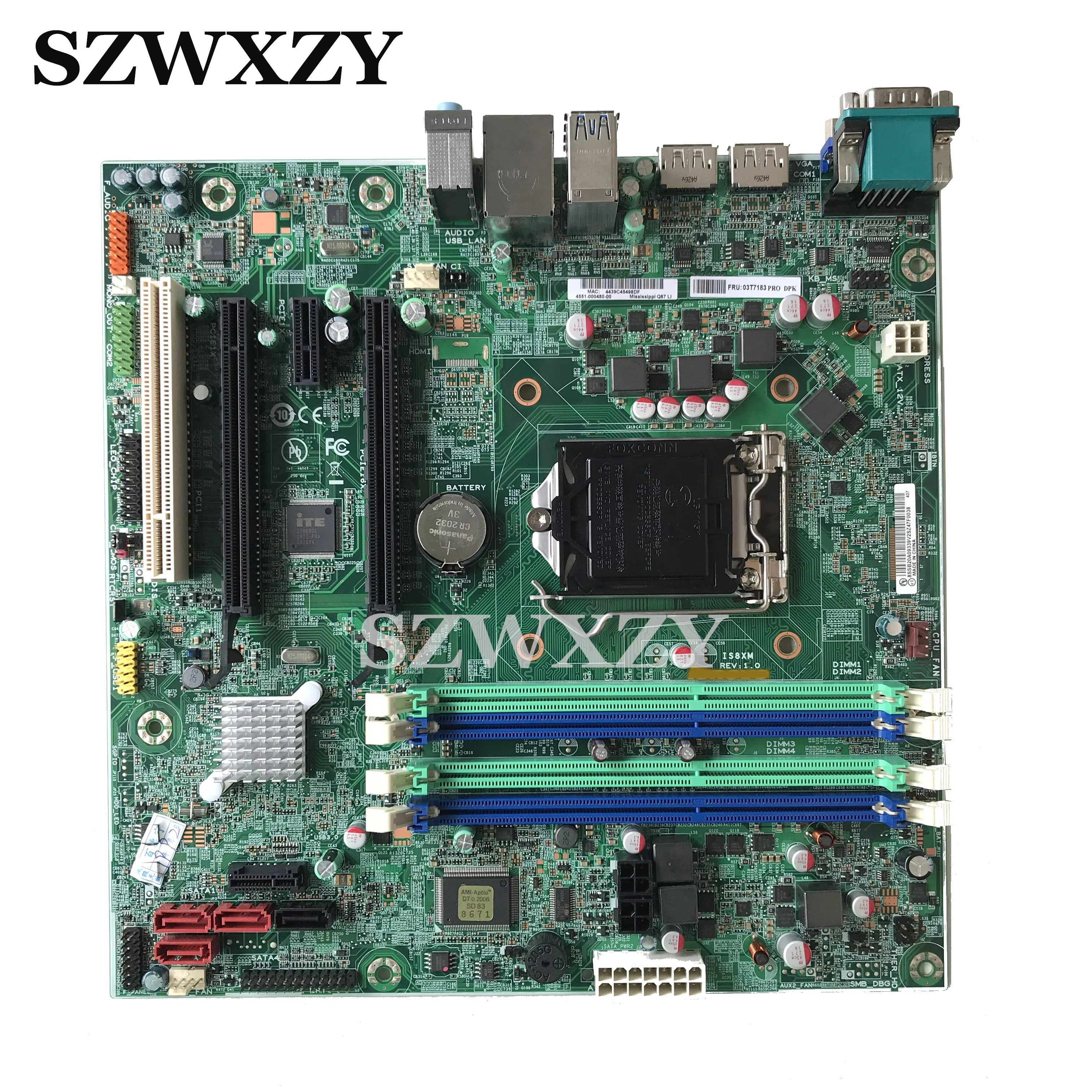 Для Lenovo M83 M93P настольная материнская плата IS8XM REV: 1 0 FRU 03T7183 Q87 M8500T полностью