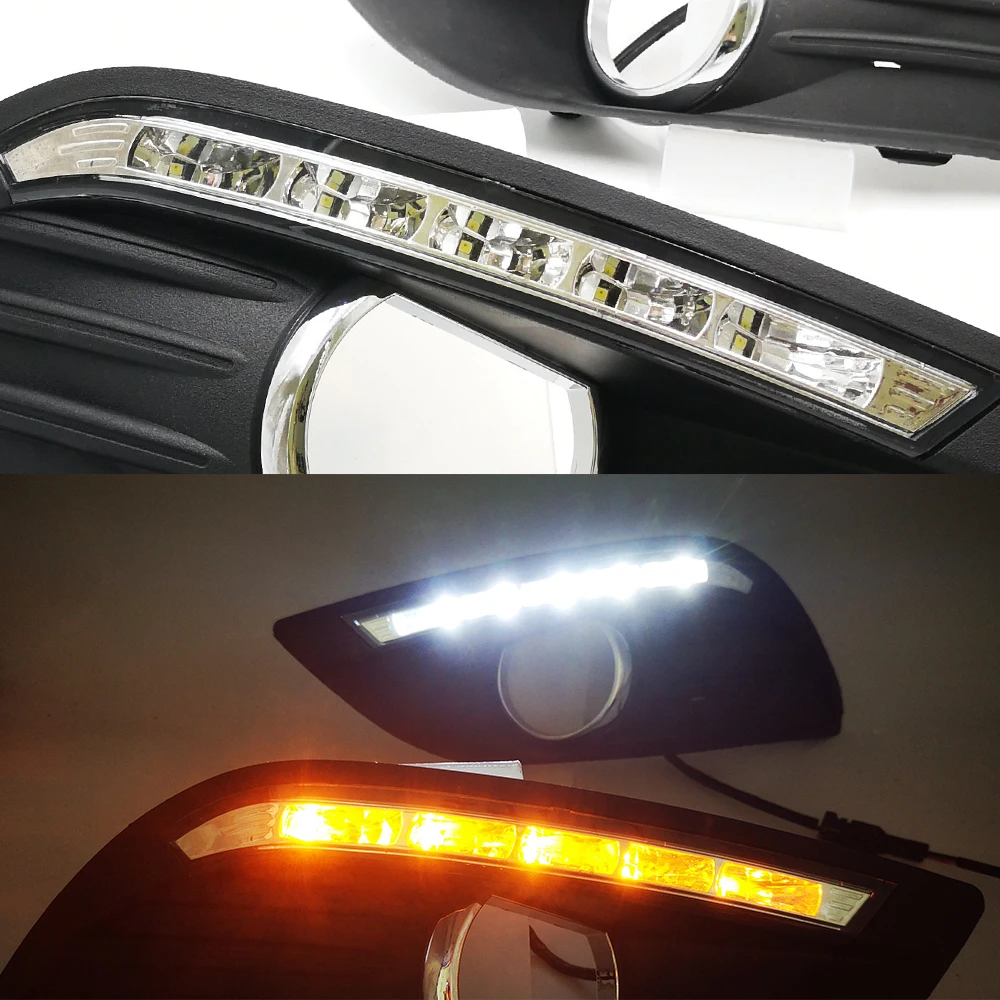 CSCSNL 2 шт. DRL для Ford Focus Sedan светодиодный Габаритные огни Светодиодный дневной свет