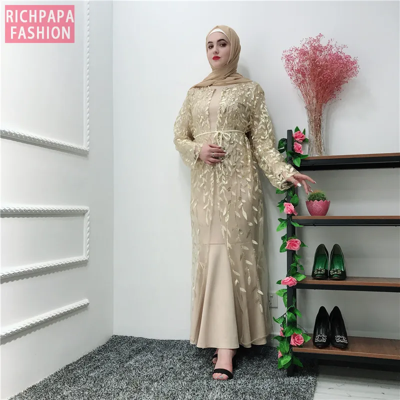 Халат абайя Дубай Турция мусульманское кимоно кардиган хиджаб платье Кафтан