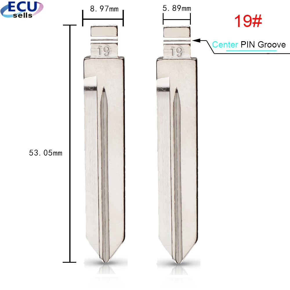 50 шт. 10 универсальные автомобильные пульты с откидным лезвием 19 # для KD Remote NO.19 Ford