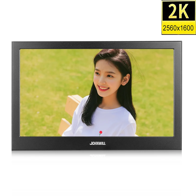 저렴한 휴대용 10.1 인치 2k 360 X 터치 모니터, 샤오미 PC PS4 Xbox 스위치 라즈베리 파이 게임용 노트북 확장 화면