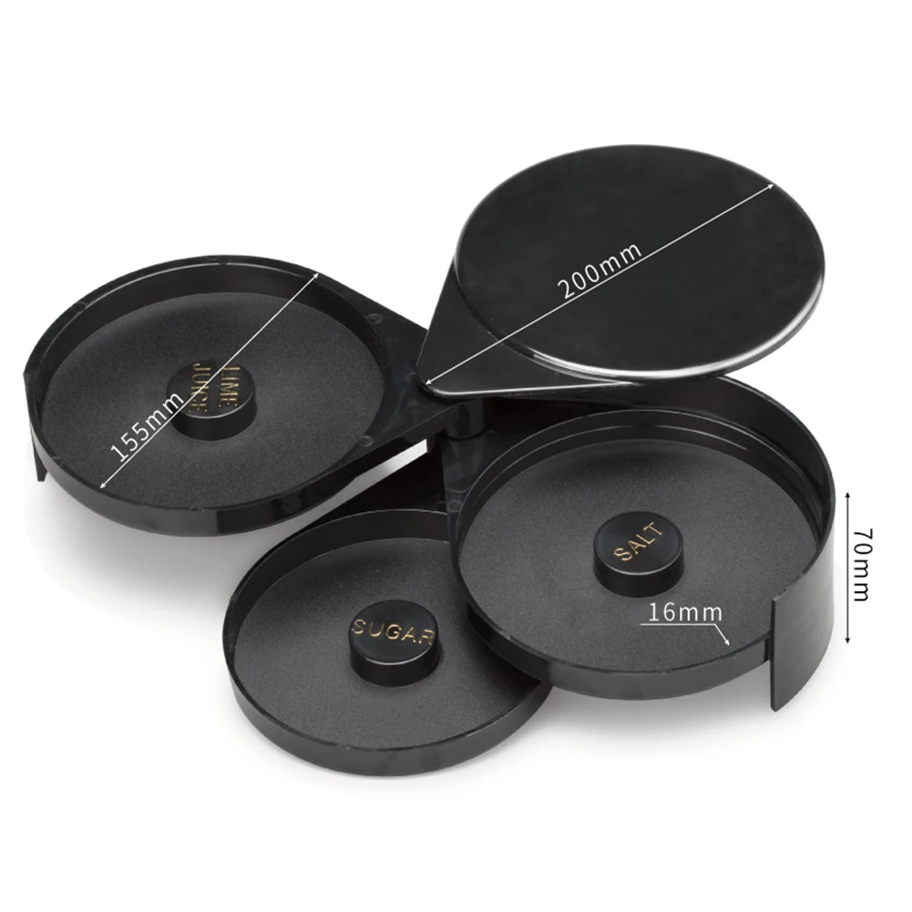 3 уровня соли коктейля домашний инструмент аксессуар вращающийся бармен