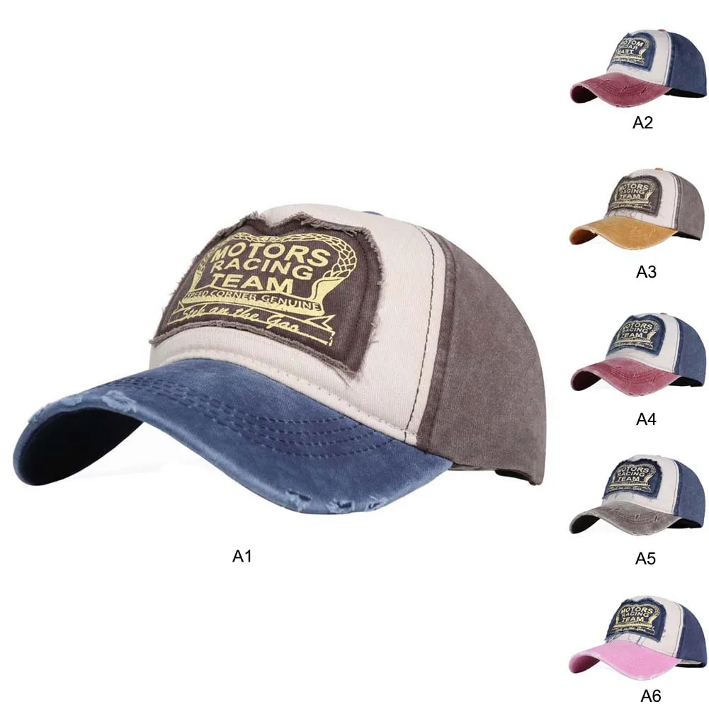 Спортивная хлопковая кепка с регулировкой джинсовый солнцезащитный козырек