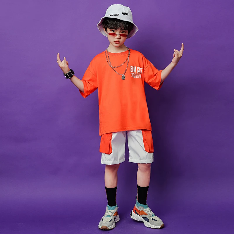 Детская одежда в стиле хип хоп для девочек и мальчиков свободная футболка
