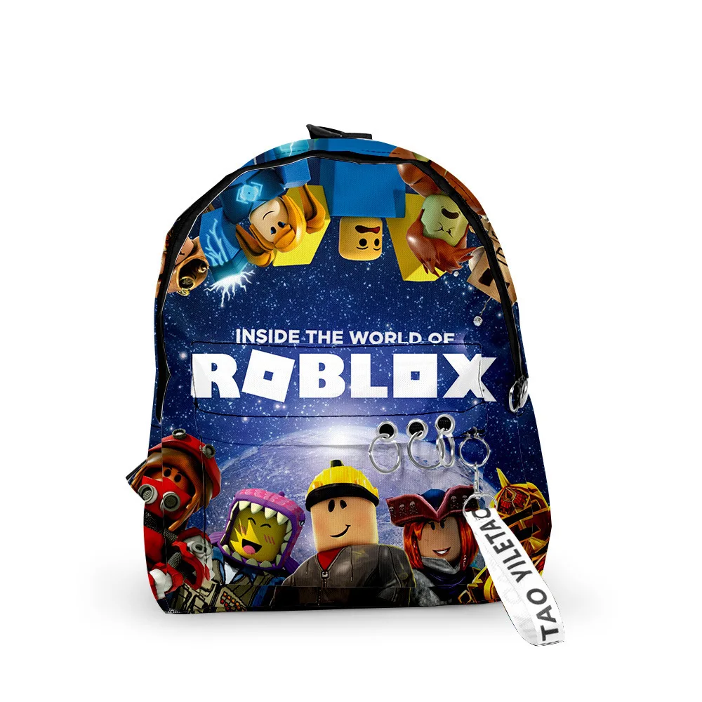 Рюкзак Roblox для студентов школьная сумка водонепроницаемая из ткани Оксфорд в