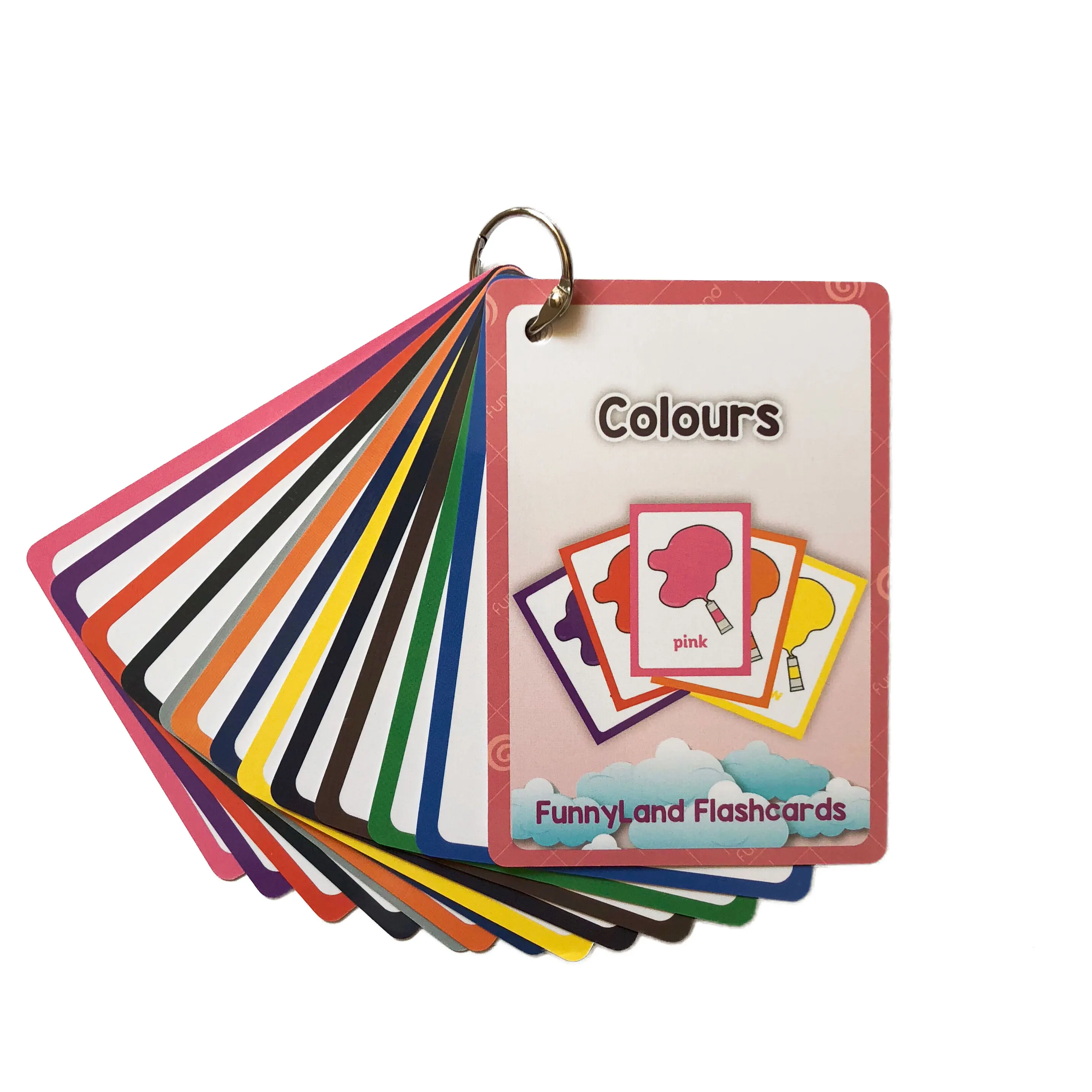 

Montessori Colors English Animal Flash Card Pocket Cards Learning Educational Toys English Word Picture Match Game Baby Gift