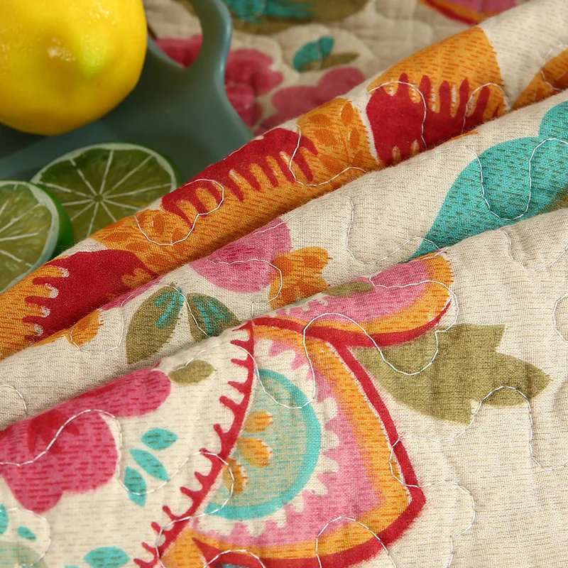 للبيع مفرش قطن ناعم على لحاف السرير 1 قطعة بطانية لتغطية السرير 180x220 سنتيمتر التوأم حجم مبطن طباعة الاطفال لحاف أريكة