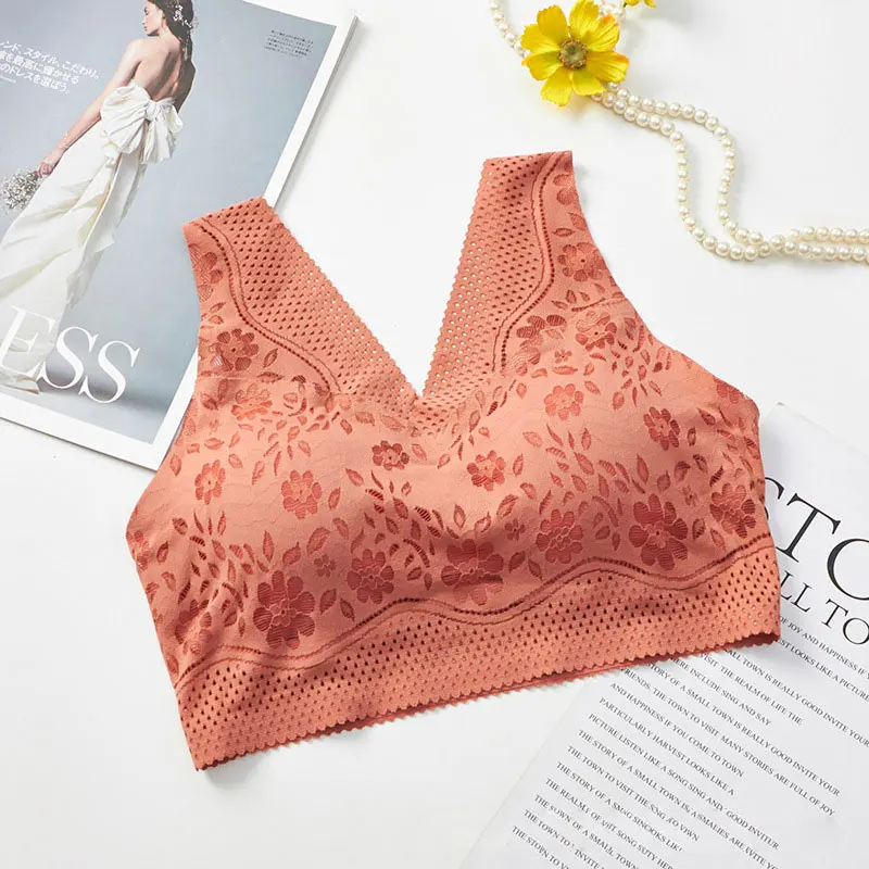 

Spaghetti Strap Tank Camisole Top Crop Tank Top for Sports Yoga Sleeping Lace Bra A66