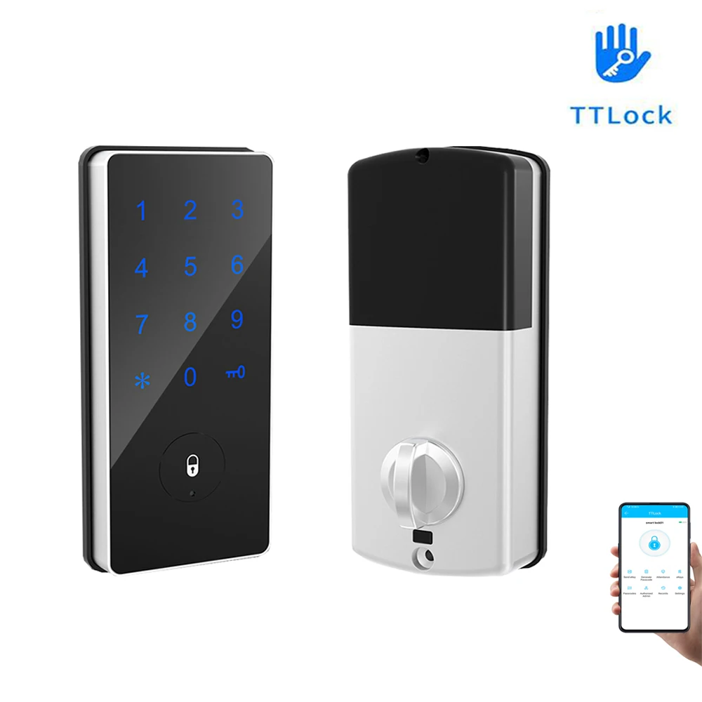 TTLock APP Smart Phone Remote Control Password Code Number US Deadbolt Automatic Latch Lock | Безопасность и защита