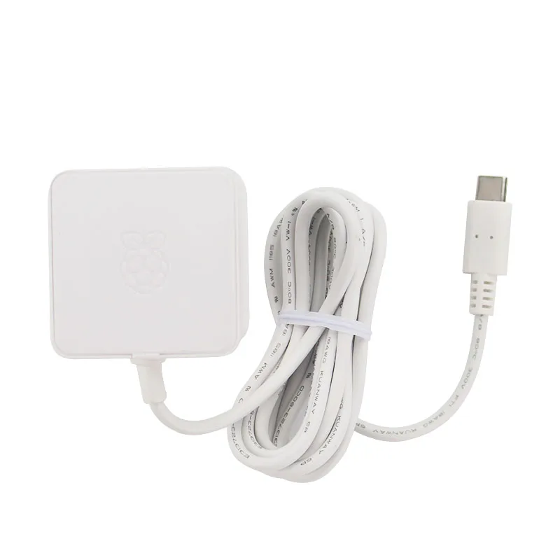 Raspberry Pi 4 Официальный USB C Мощность адаптер переменного тока 5 1 В 3A Питание m 18 AWG