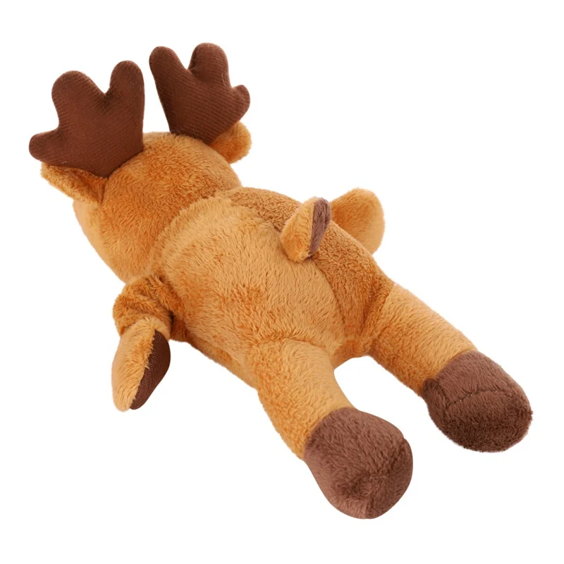 Pet Dog Toy Comfortable Training Aid Christmas Elk Plush Doll Sleep For Smart Dogs Cats Play Toys Small Large | Дом и сад