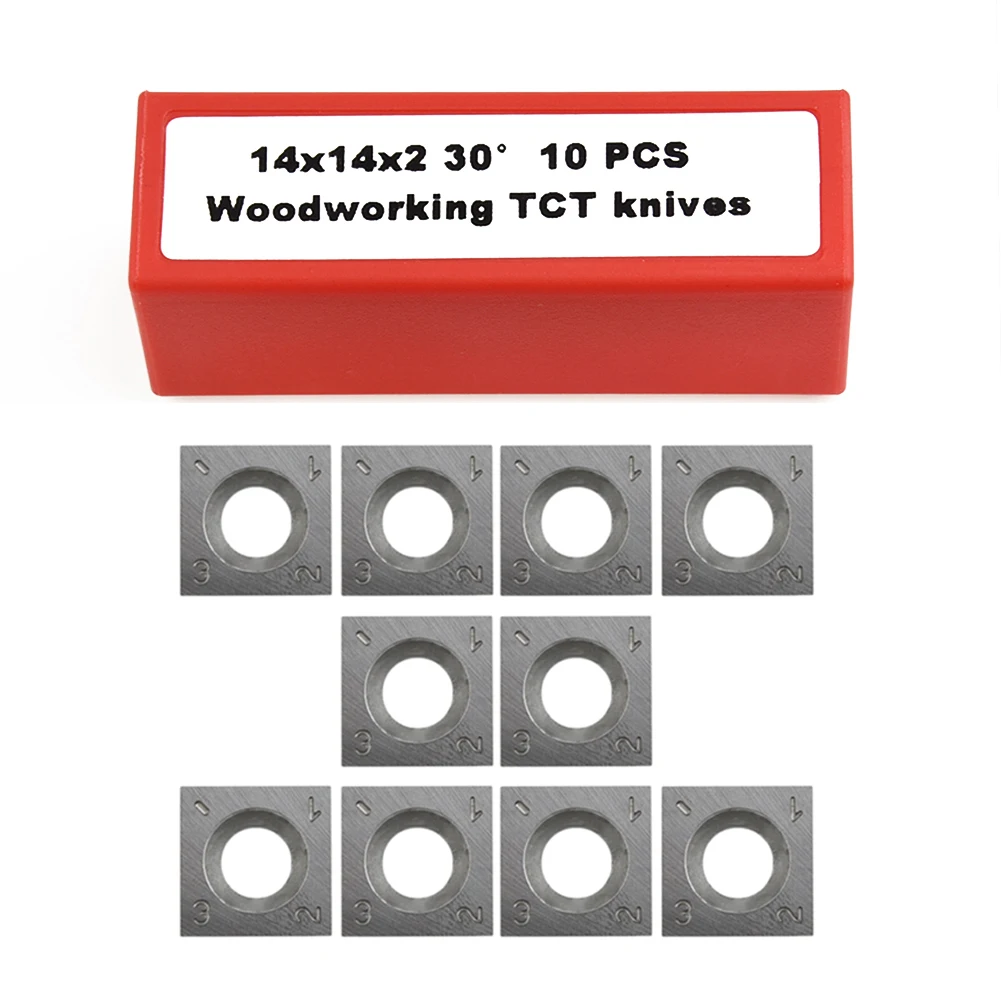 

10PCS Wood Turning Carbide Insert Milling Lathe Chisel Replacement 14x14x2mm For Popular Wood Lathe Tool