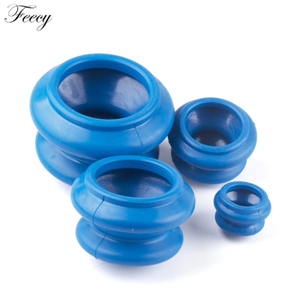 4 шт. силиконовые банки для вакуумного массажа против целлюлита|Массажные