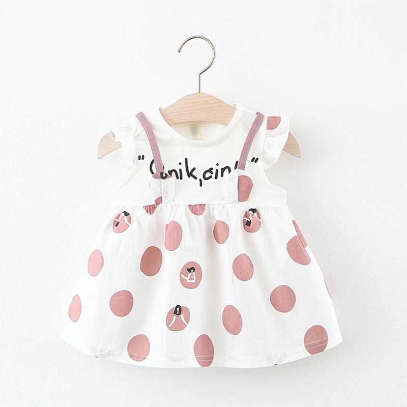 2020 г. Летнее платье без рукавов для маленьких девочек на крестины день рождения