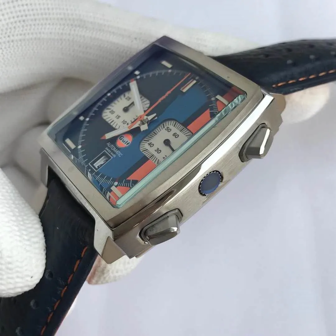 

TAG-AAA watch Korean time running second full function quartz watch square rubber strap. Fashion trend, personality