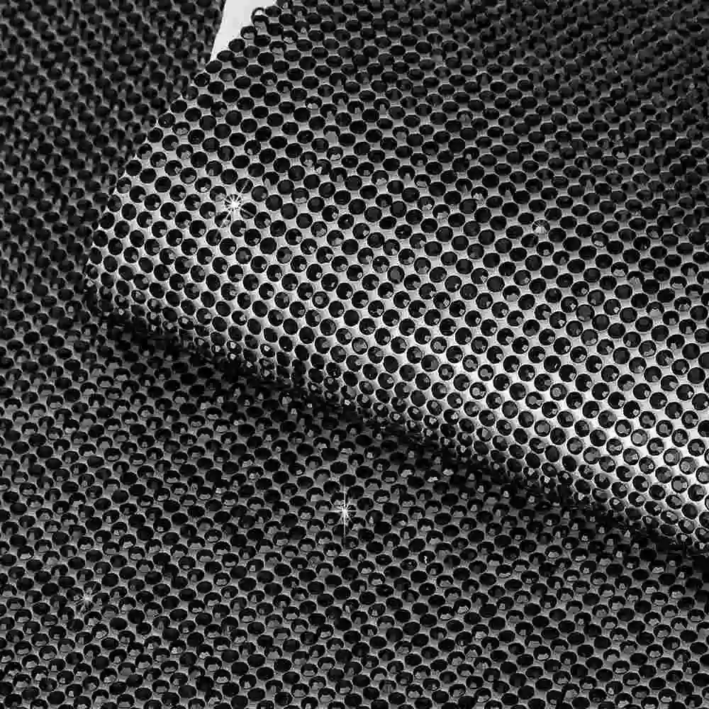 Black Rhinestones Стекло горный хрусталь для отделки, Аппликации AB лист наклеек со стразами Diy Украшение автомобиля самоклеющиеся Стикеры со стразами - Цвет: Black Rhinestones