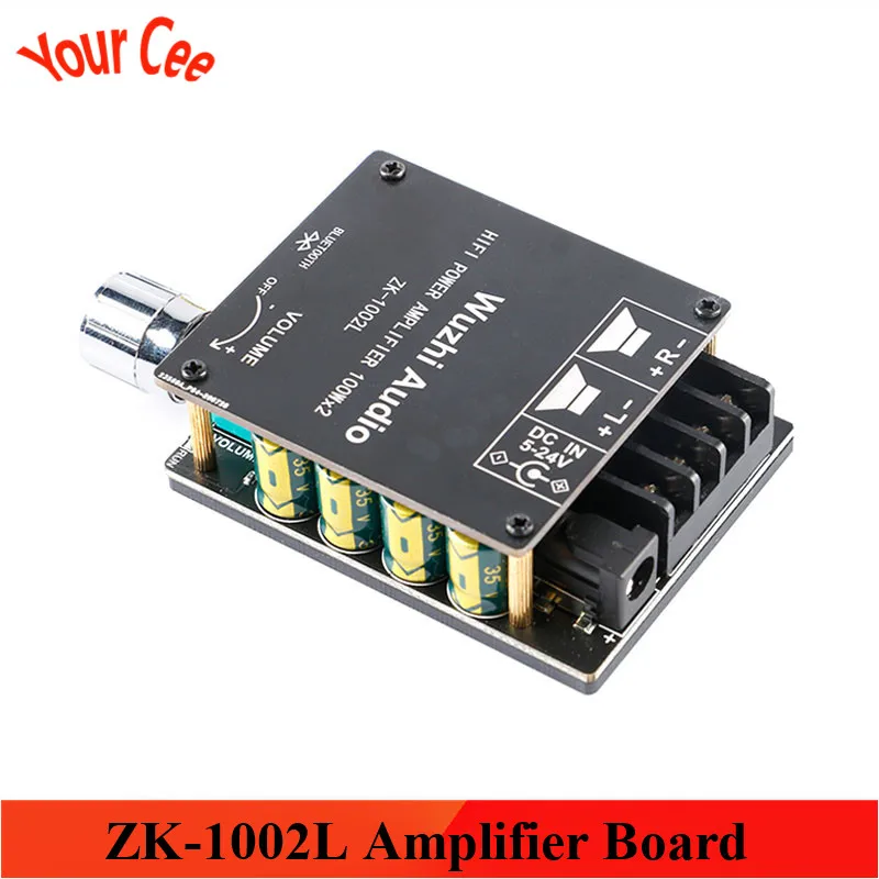ZK-1002L плата мини-усилителя 2 0 Стерео Bluetooth-Совместимость 5 Беспроводная