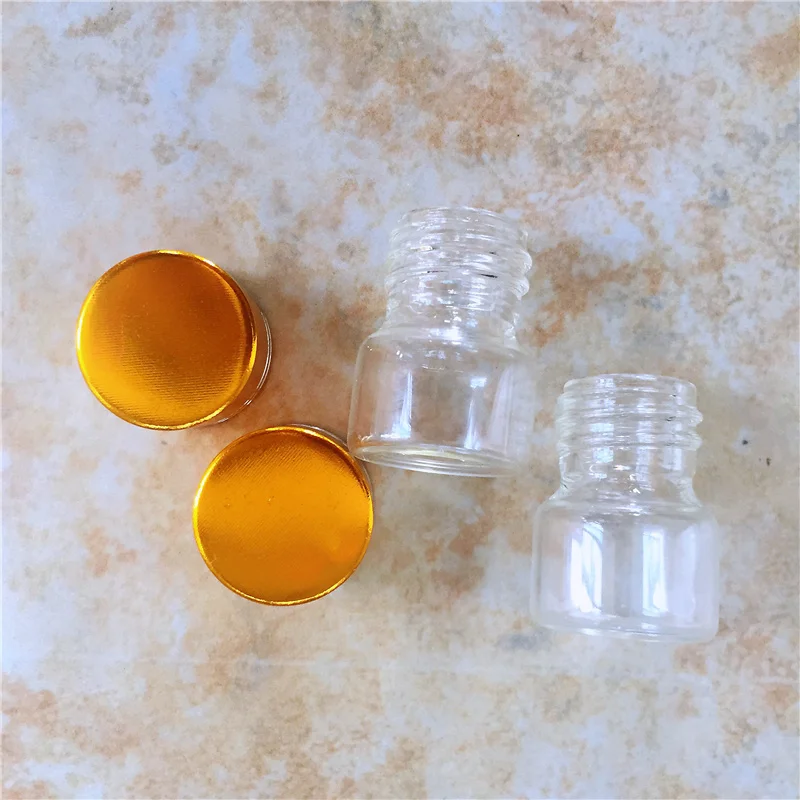 

30x22mm 5ml Wholesale Cute Vials Mini Glass Bottles with Cover Stopper Small 50pcs Empty Glass Vials Jars Containers