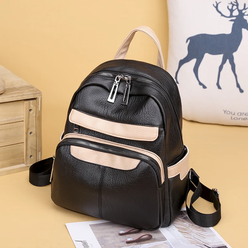 Стеганый рюкзак 2019 новинка из искусственной кожи для молодых девушек колледж