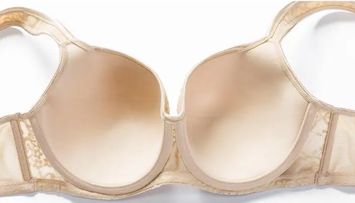 Женский бюстгальтер с широкими бретелями цветочной вышивкой размера плюс 36 38 40 42