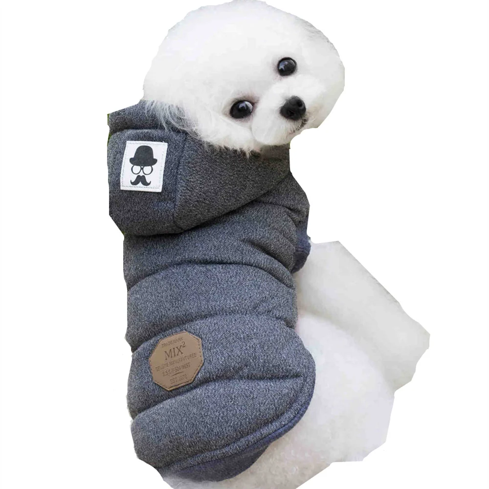 Новейшая супер теплая одежда для собак зимнее пальто и куртки хлопковое