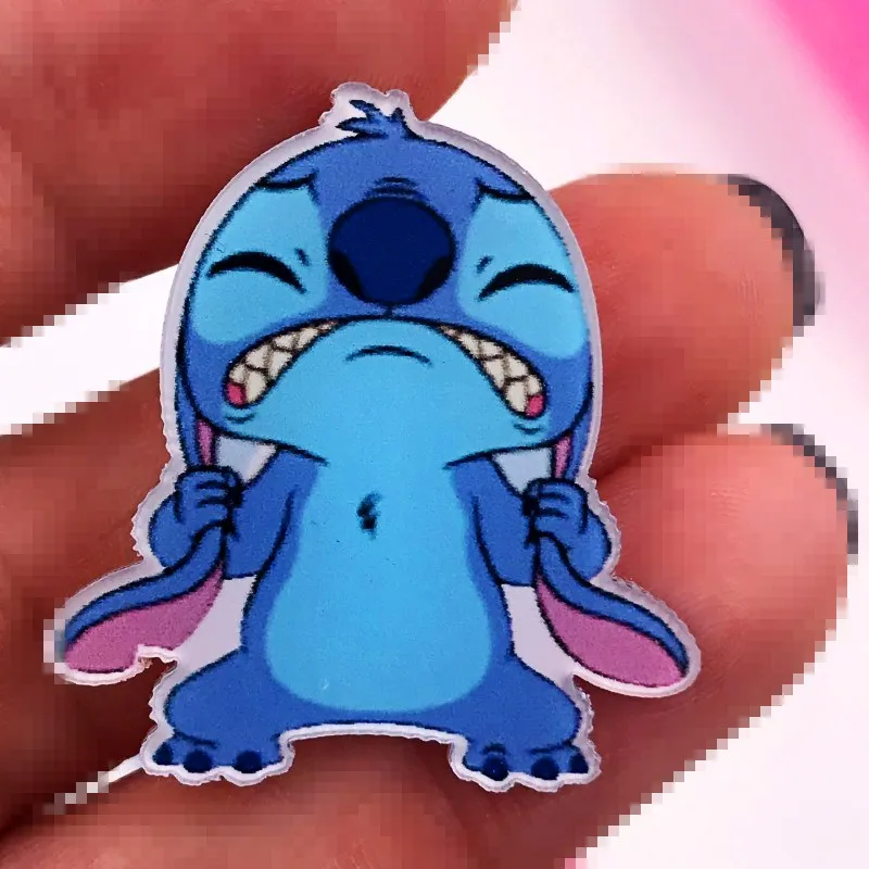 1 шт. аниме Angry Lilo& Stitch Броши для женщин Акриловые нагрудные булавки джинсовые куртки воротник значки рюкзак со значком модный подарок