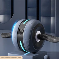 intelligent automatic rebound ab roller household abdominal muscle wheel silent fitness abdominal strengthening wheel