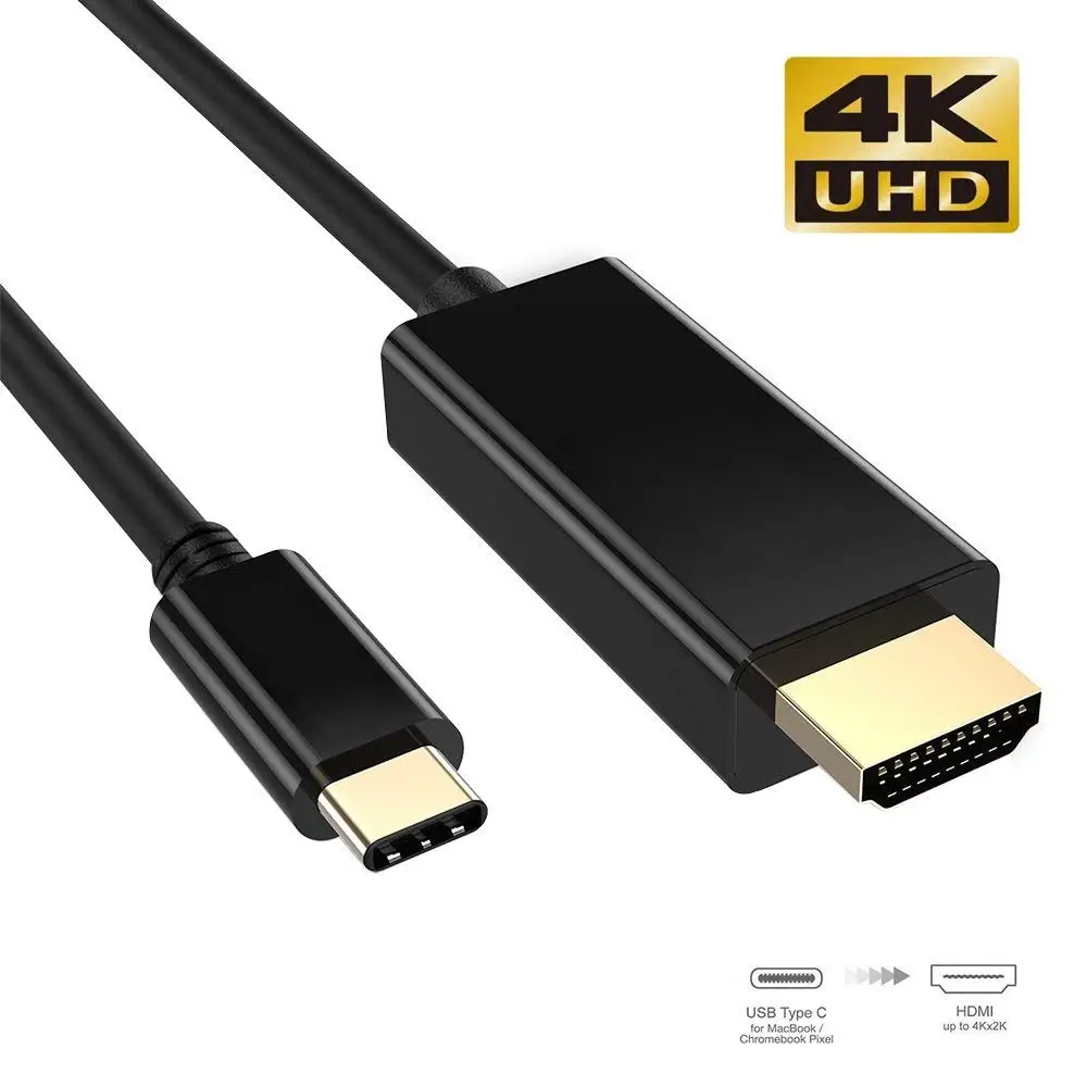 

Кабель-адаптер LBSC USB 3,1 Type-C папа-HDMI Папа 4K @ 30 Гц для 2016 MacBook Pro, 2015 Macbook, Samsung Galaxy S8/S8 +