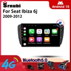 Srnubi Android 10 автомобильное радио для Seat Ibiza 6j 2009-2012 мультимедийный видеоплеер 2 Din 4G GPS навигация Carplay DVD головное устройство
