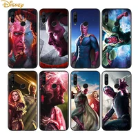 vision marvel hero for huawei honor 30 20 10 9s 9a 9c 9x 8x max 10 9 lite 8a 7c 7a pro silicone black phone case