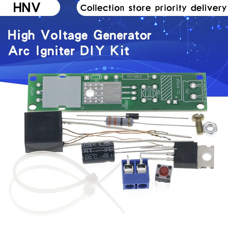 

10pcs DC3-5V DIY Kit High Voltage Generator Arc Igniter Lighter Kit for DIY Electronic Production Suite