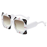 square diamond sunglasses big men women fashion shades uv400 vintage sun glasses luxury female oculos eyewear crystal