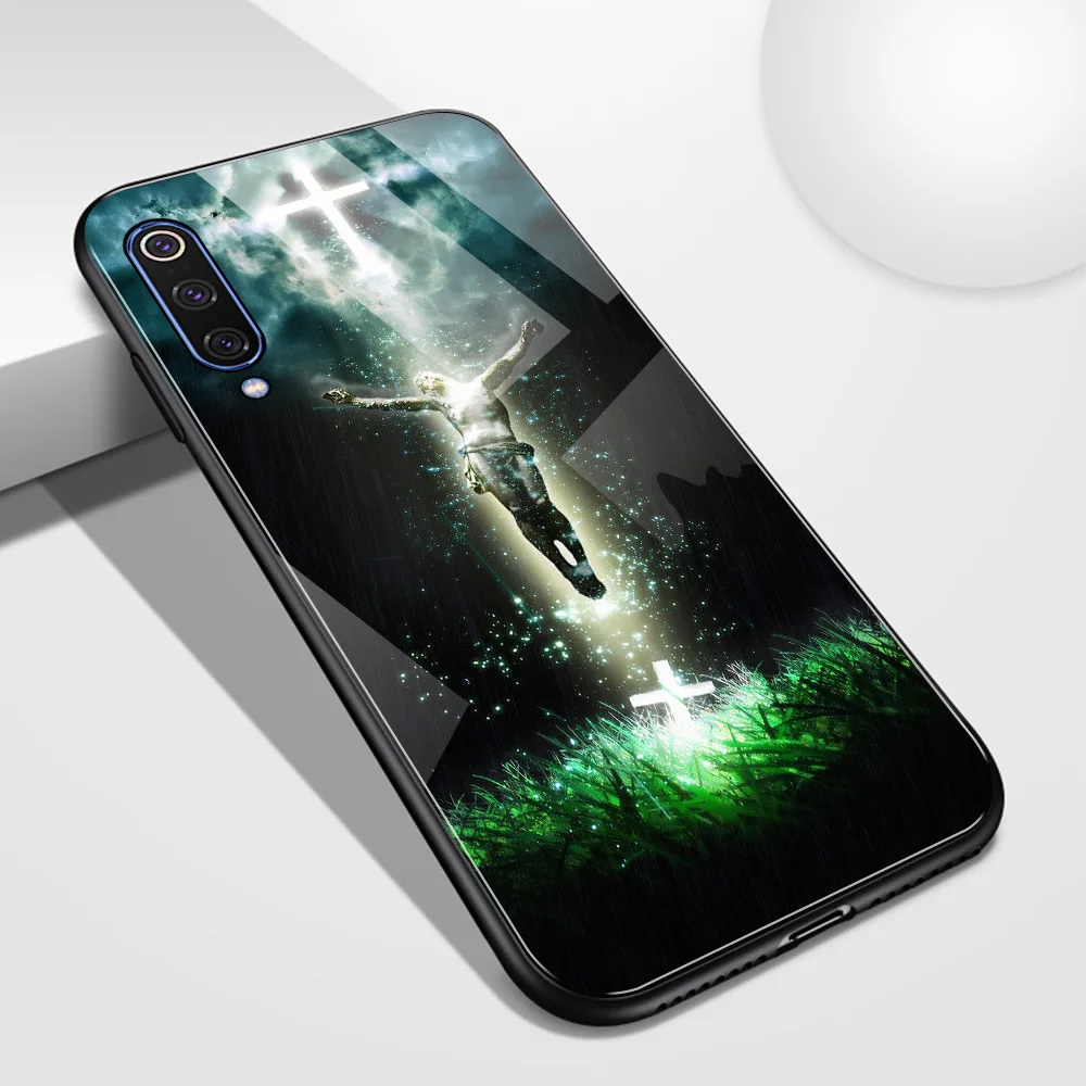 Для redmi K20 чехол стеклянная задняя крышка Иисуса Креста note 7 Чехол для Xiaomi mi 5 5S 6 6x
