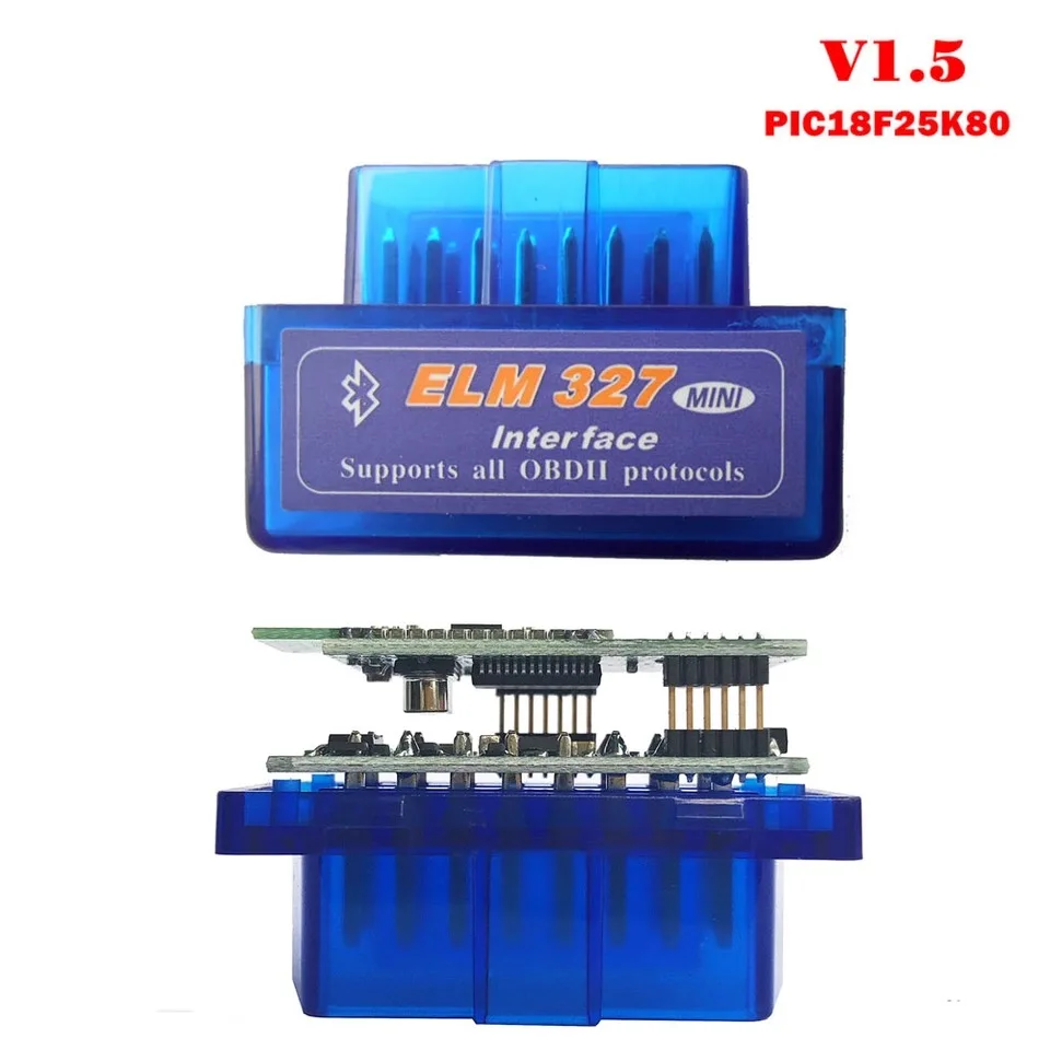 ELM 327 Bluetooth OBD2 сканер ELM327 адаптер V1.5 PIC18F25K80 BT 1 5 с переключателем питания для